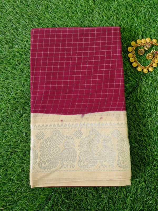 Silver Zari Check - Image 3