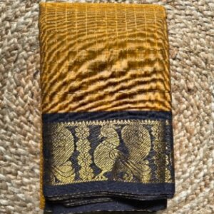 VENGADAGIRI-MUSTARD+BLACK