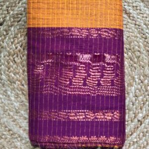KALYANI COTTON-YELLOW+VIOLET