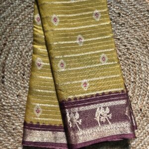 BINNY SILK-MUSTARD MAROON