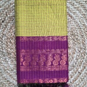 KALYANI COTTON-GREEN+VIOLET