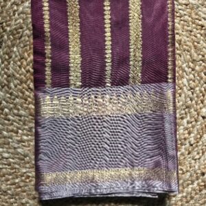STRIPE WARM SILK- MAROON